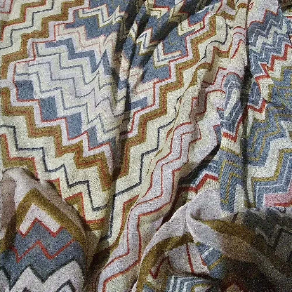 COLLECTION EIGHTEEN Zig Zag Square Polyester Scarf 39